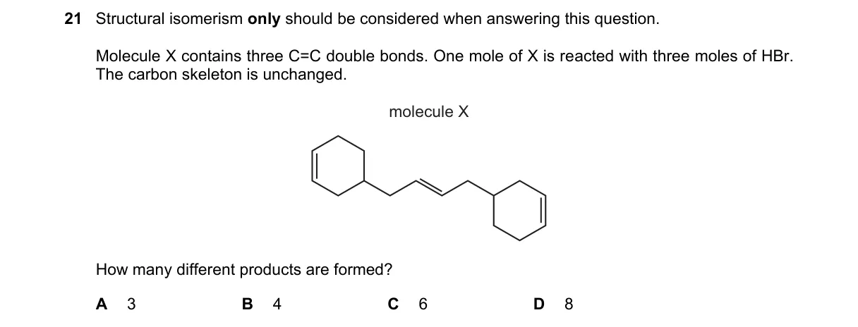 Question 21 from 9701/13/O/N/21