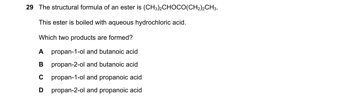Question 29 from 9701/13/O/N/21