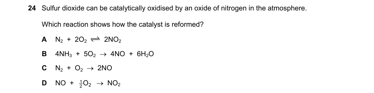 Question 24 from 9701/13/O/N/22