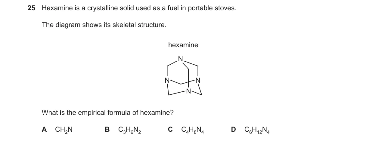 Question 25 from 9701/11/O/N/23
