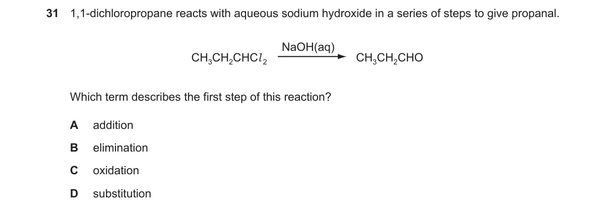 Question 31 from 9701/11/O/N/23