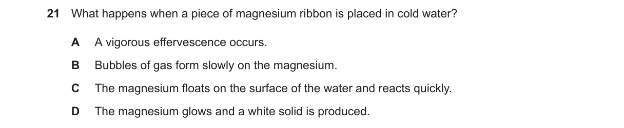 Question 21 from 9701/12/O/N/23
