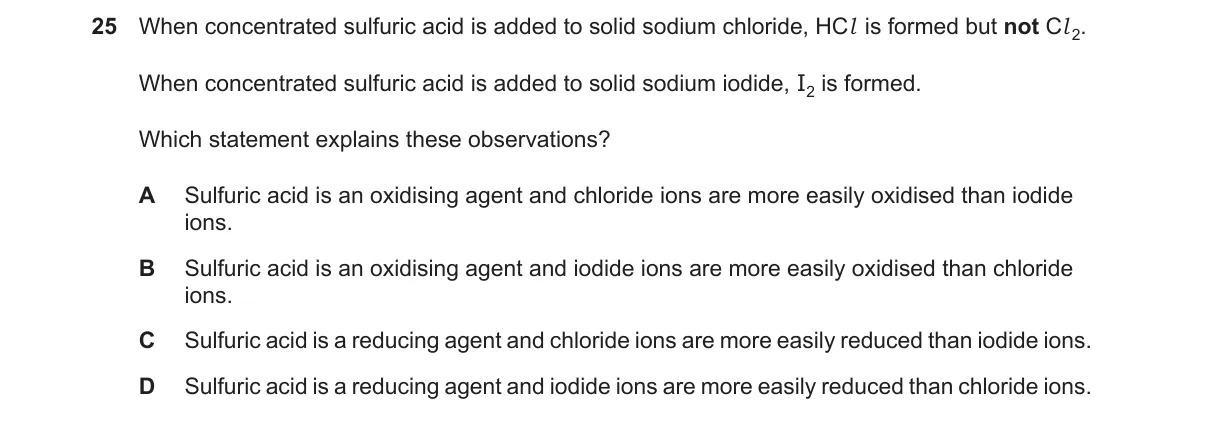 Question 25 from 9701/12/O/N/23