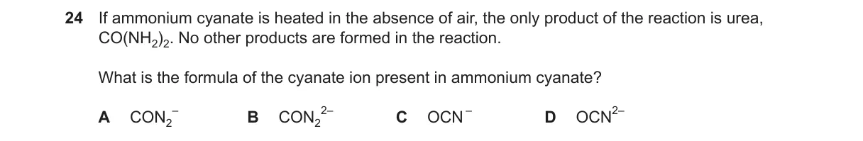 Question 24 from 9701/13/O/N/23