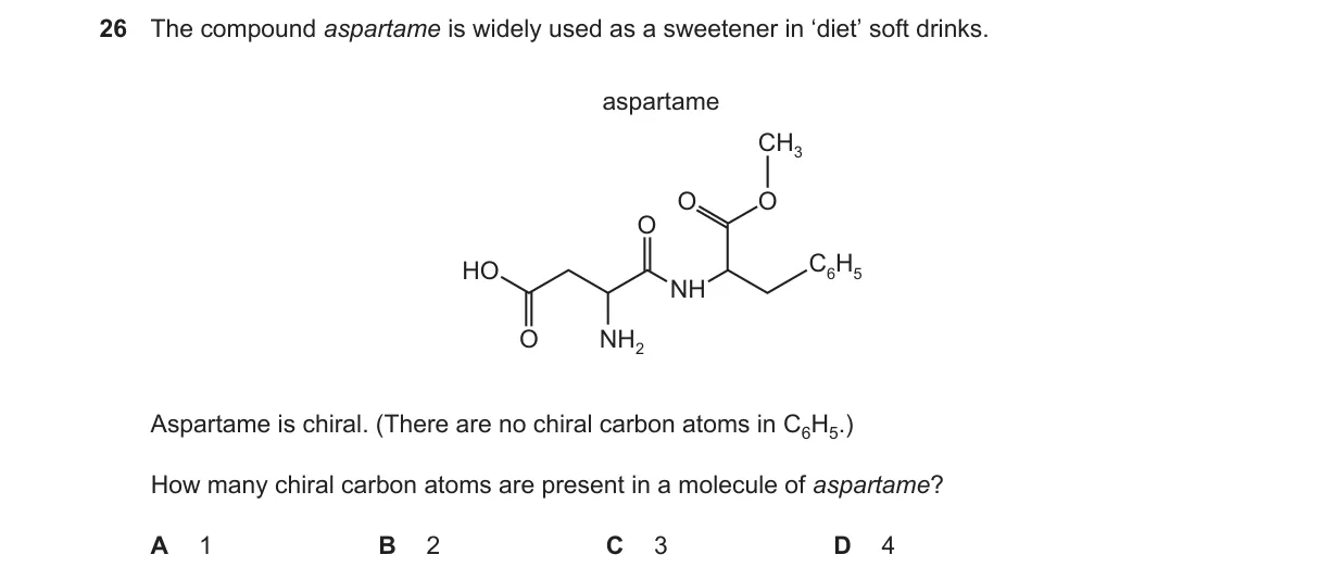 Question 26 from 9701/13/O/N/23