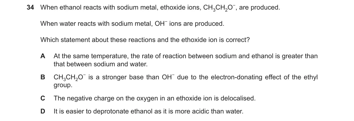 Question 34 from 9701/13/O/N/23