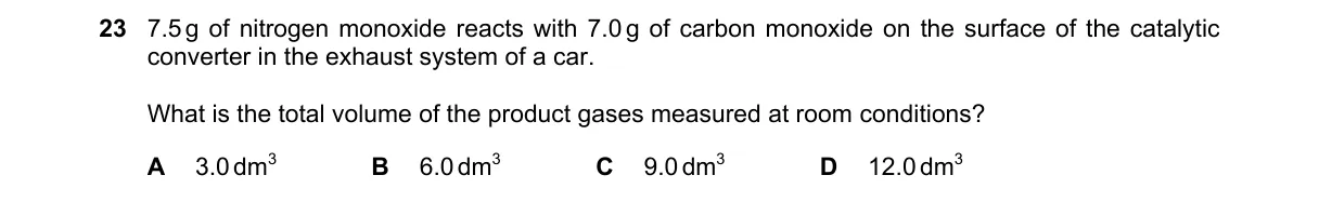 Question 23 from 9701/11/O/N/24