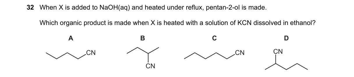 Question 32 from 9701/11/O/N/24