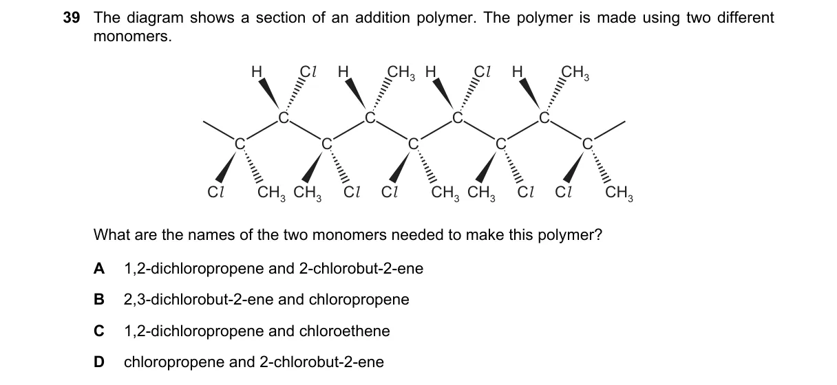 Question 39 from 9701/11/O/N/24