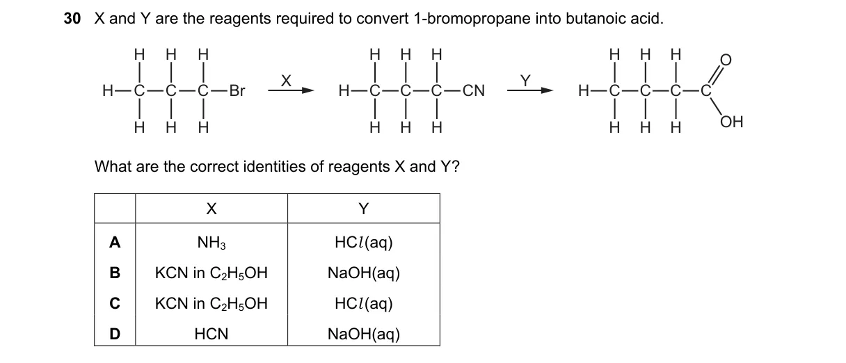 Question 30 from 9701/12/O/N/24