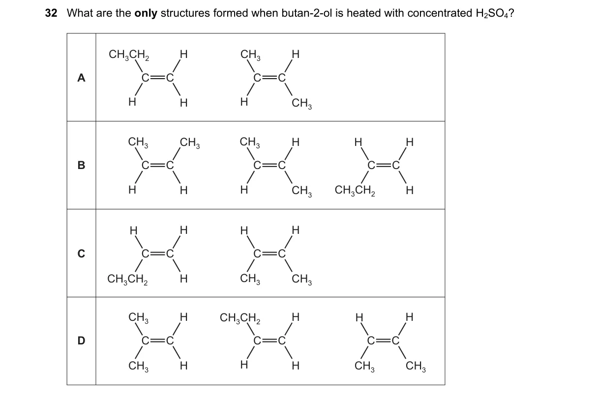 Question 32 from 9701/12/O/N/24