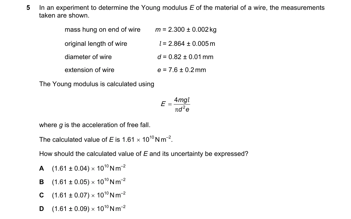 Question 5 from 9702/13/M/J/18