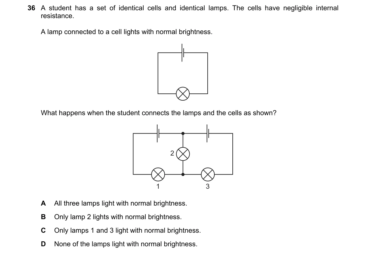 Question 36 from 9702/13/M/J/19