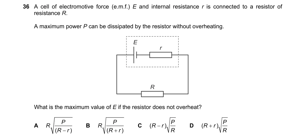 Question 36 from 9702/11/M/J/20
