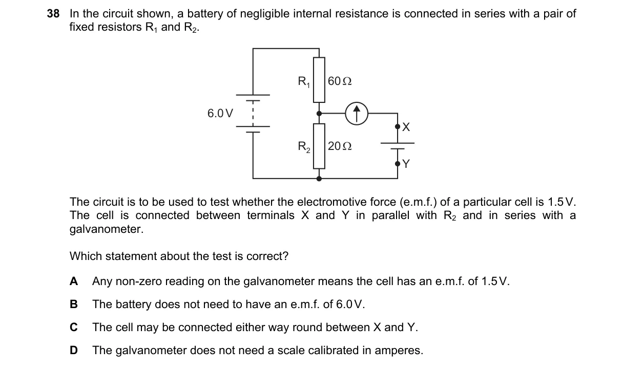 Question 38 from 9702/11/M/J/20