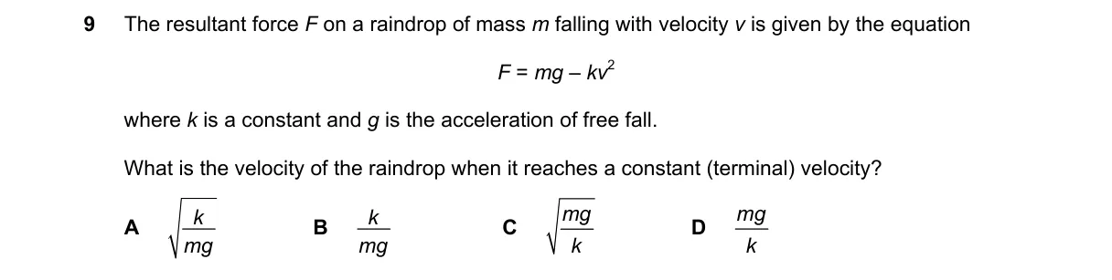 Question 9 from 9702/11/M/J/20