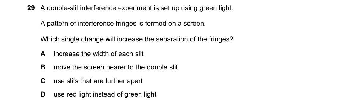 Question 29 from 9702/13/M/J/20