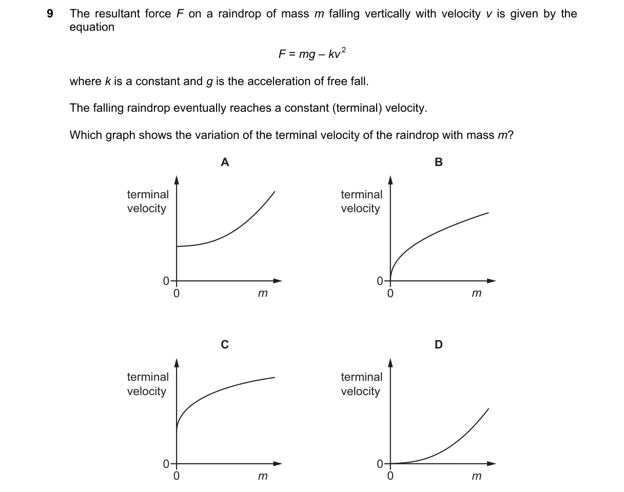Question 9 from 9702/13/M/J/20