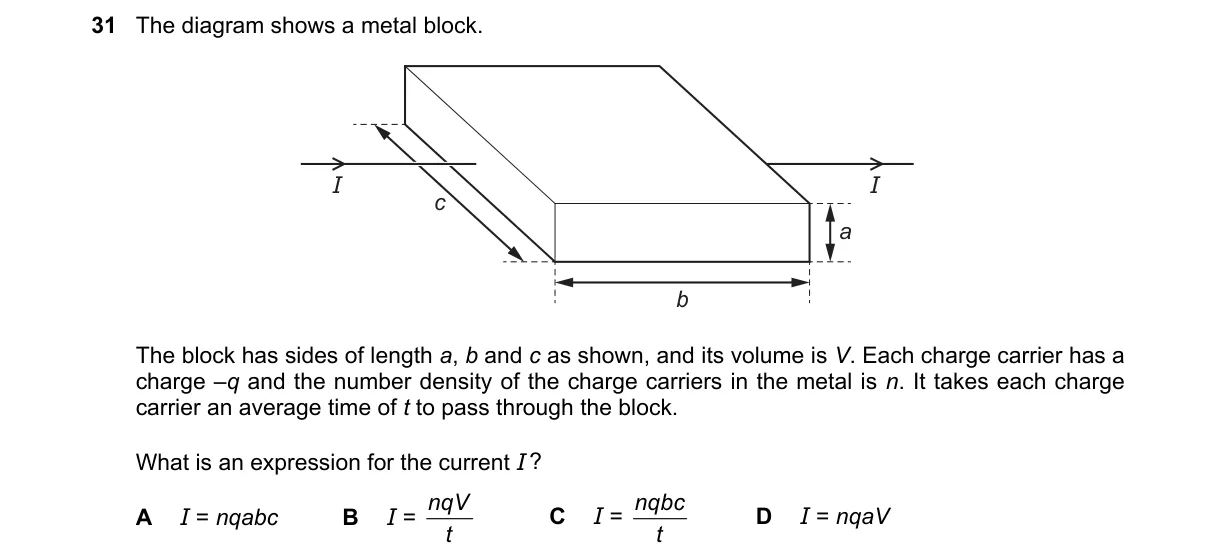 Question 31 from 9702/12/M/J/22