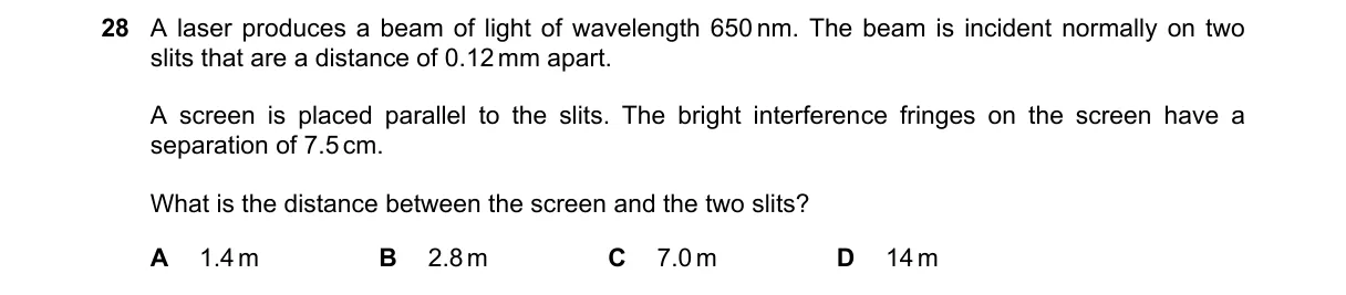 Question 28 from 9702/11/M/J/23