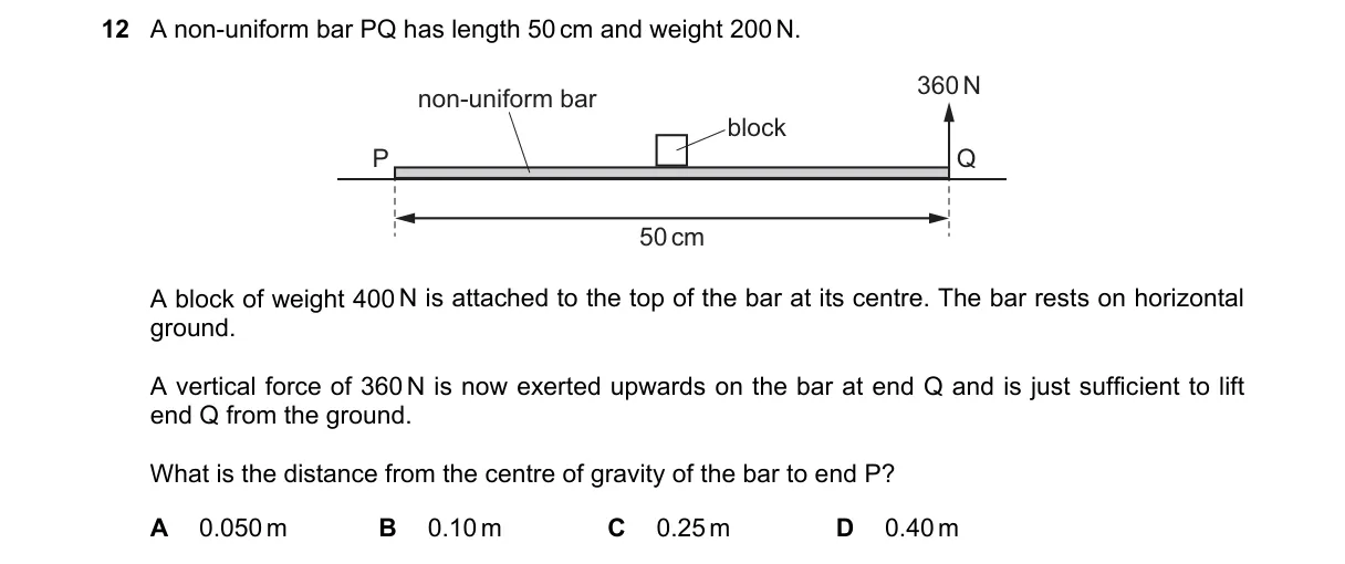 Question 12 from 9702/13/M/J/25