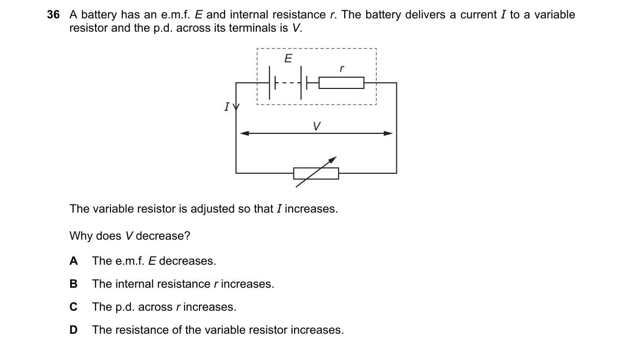 Question 36 from 9702/13/M/J/25