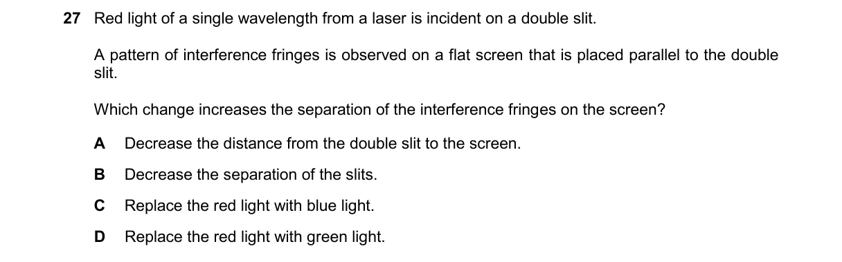 Question 27 from 9702/14/M/J/25