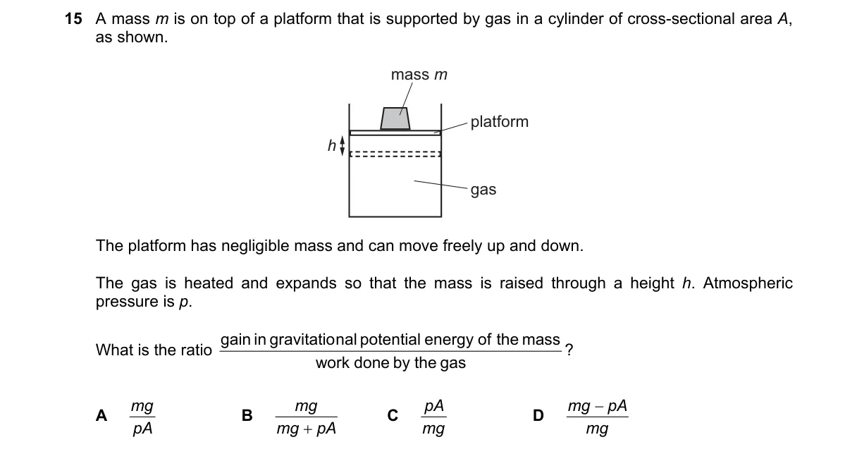Question 15 from 9702/11/O/N/18