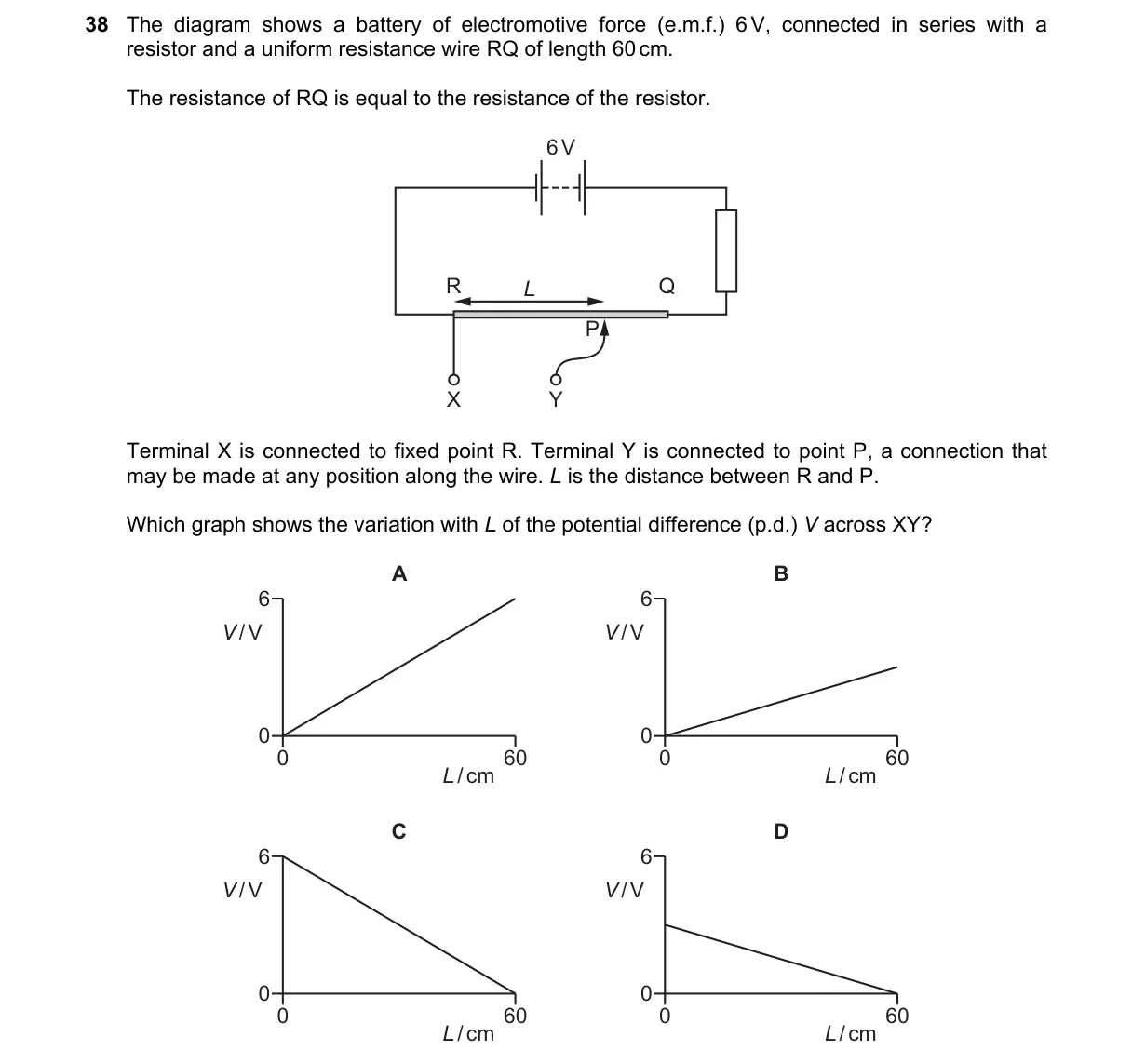 Question 38 from 9702/11/O/N/18