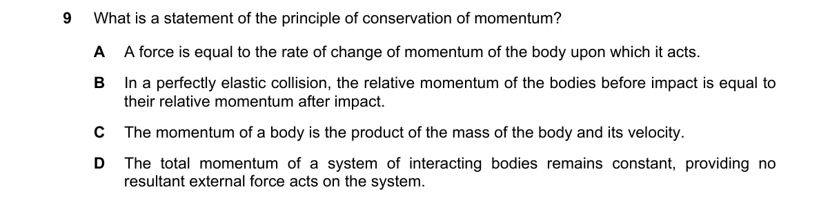 Question 9 from 9702/11/O/N/18