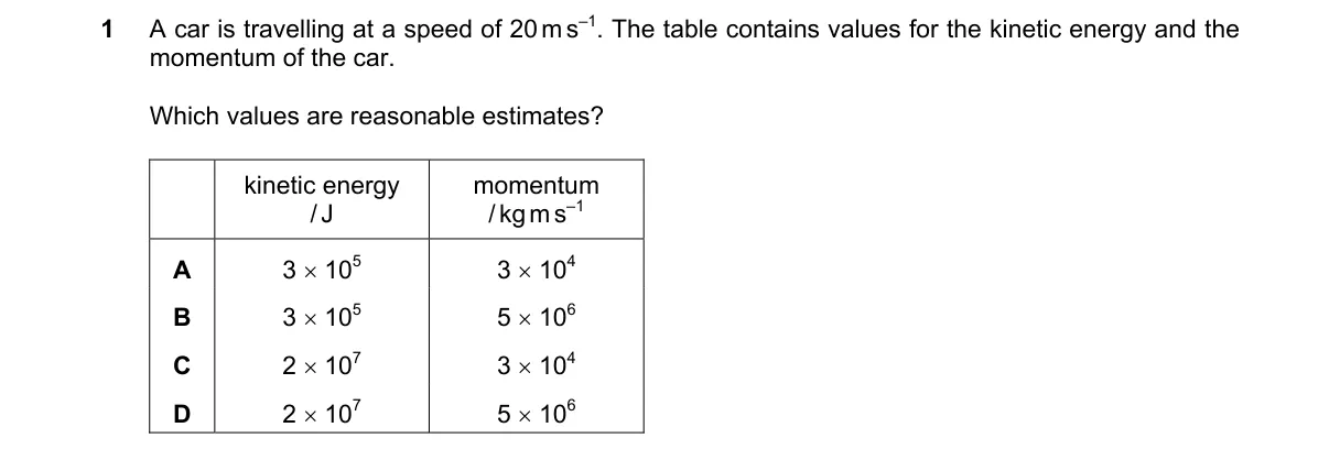 Question 1 from 9702/12/O/N/18