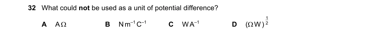 Question 32 from 9702/11/O/N/19