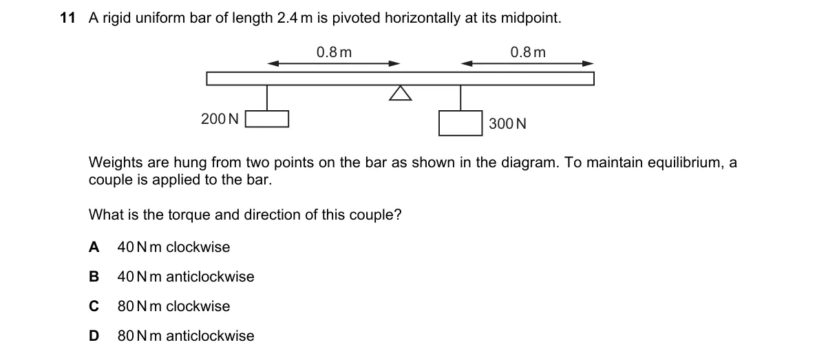 Question 11 from 9702/12/O/N/19