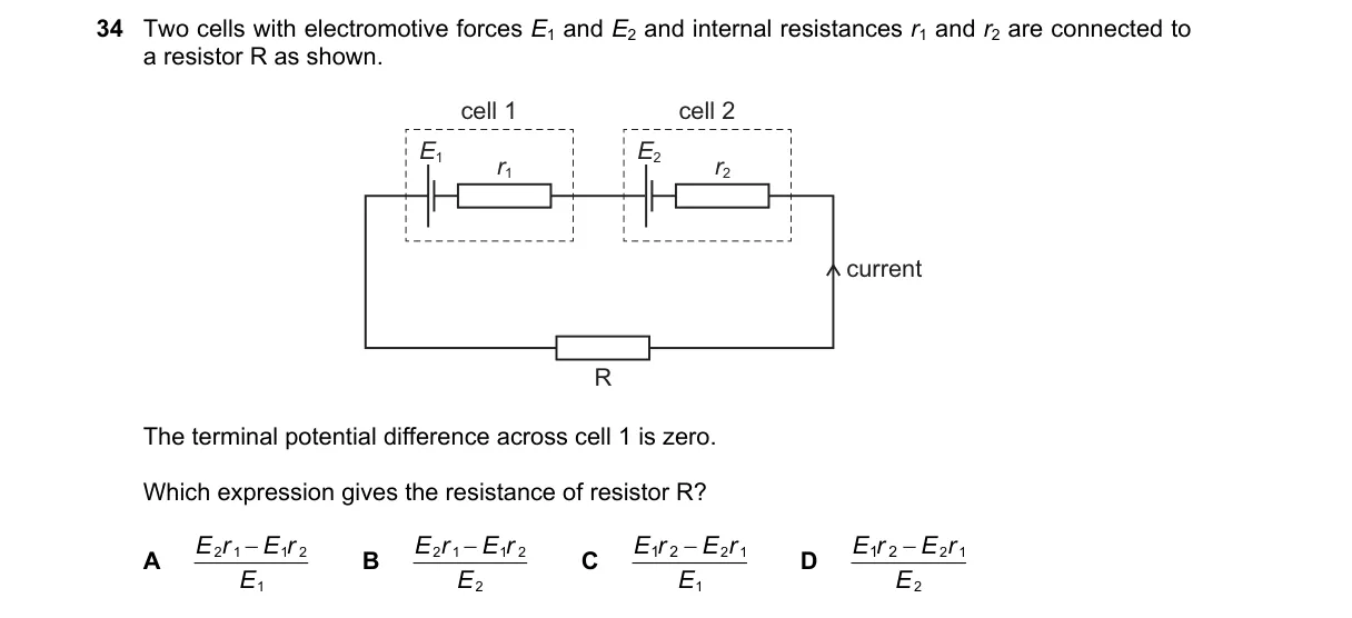 Question 34 from 9702/12/O/N/19