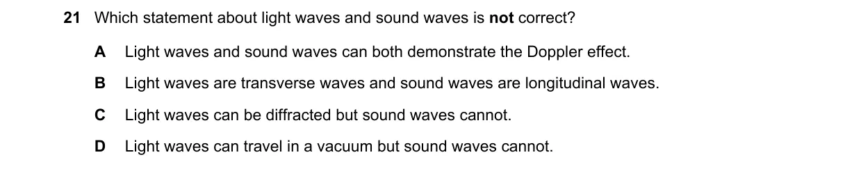 Question 21 from 9702/13/O/N/19