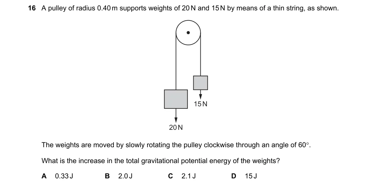 Question 16 from 9702/11/O/N/21