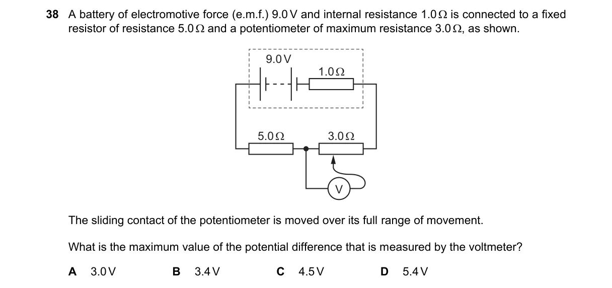 Question 38 from 9702/12/O/N/21
