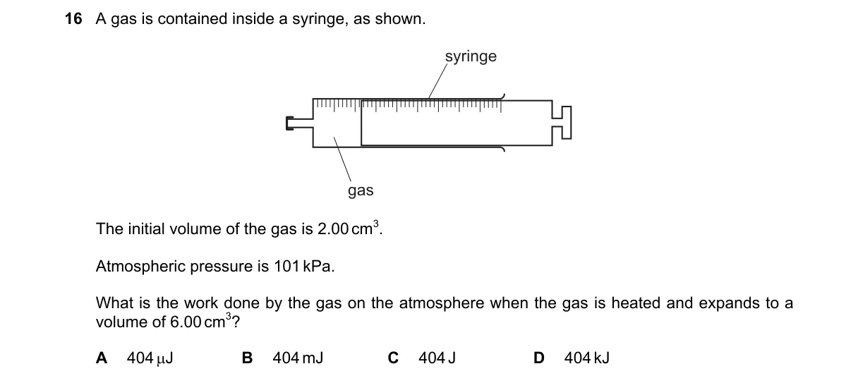 Question 16 from 9702/13/O/N/21