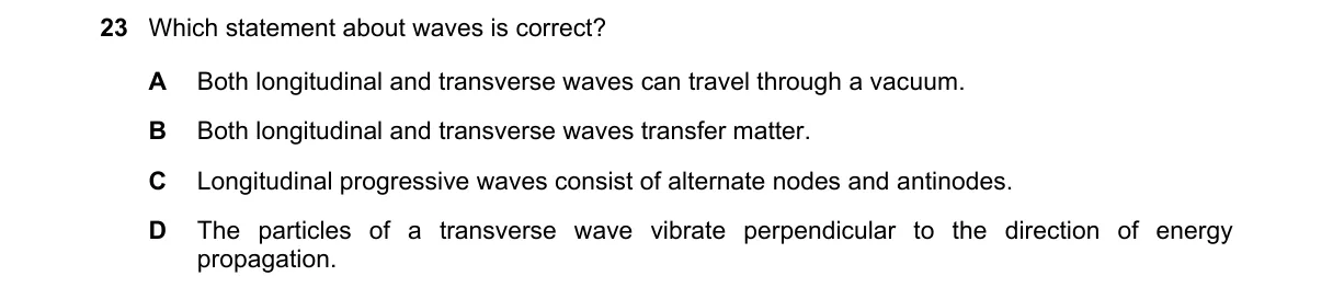 Question 23 from 9702/13/O/N/21