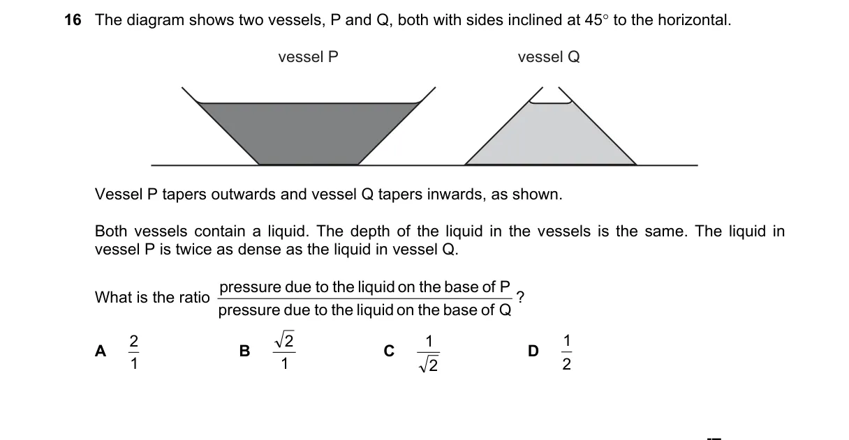 Question 16 from 9702/12/O/N/22