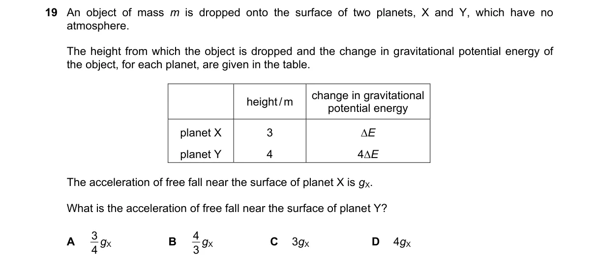 Question 19 from 9702/12/O/N/22