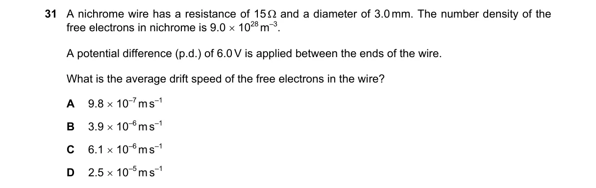 Question 31 from 9702/12/O/N/22