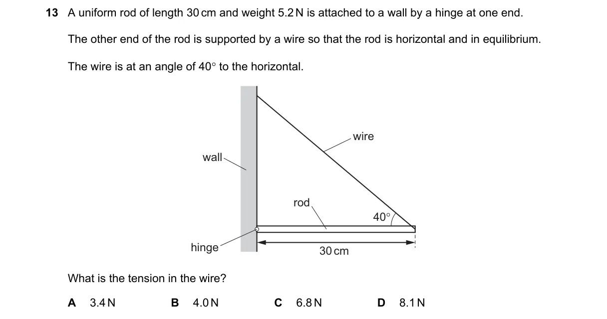 Question 13 from 9702/13/O/N/22