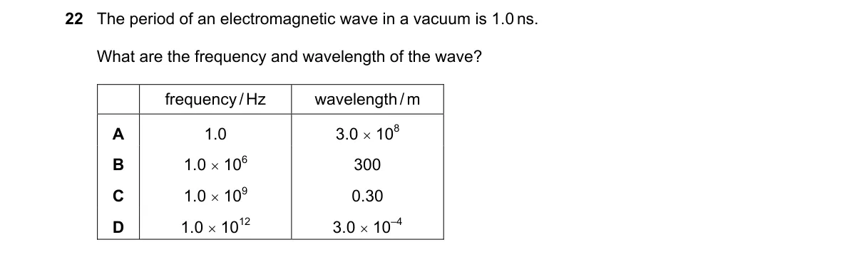 Question 22 from 9702/13/O/N/22
