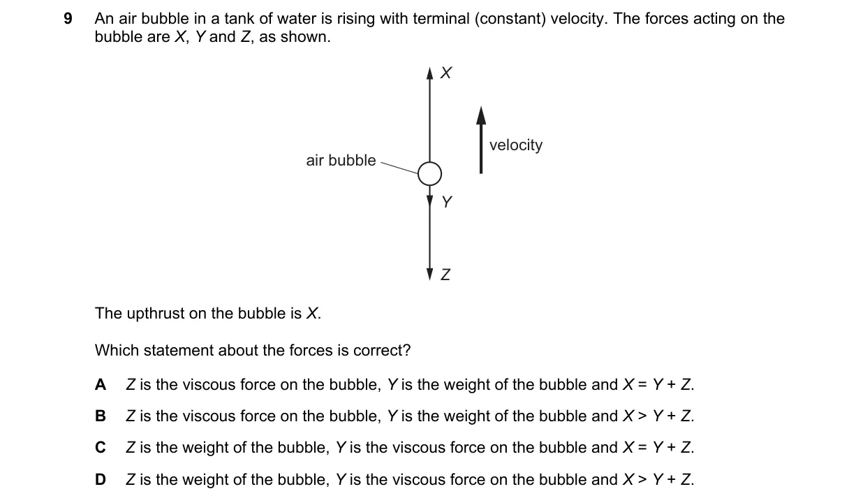 Question 9 from 9702/13/O/N/22