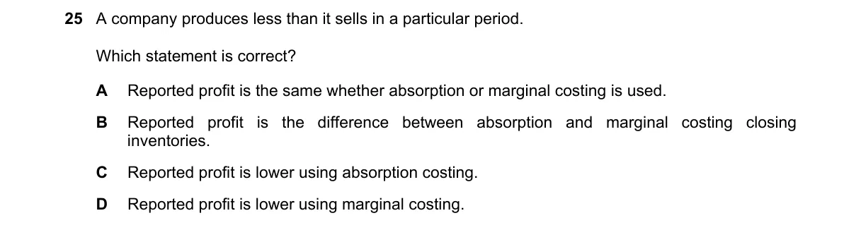 Question 25 from 9706/12/M/J/19
