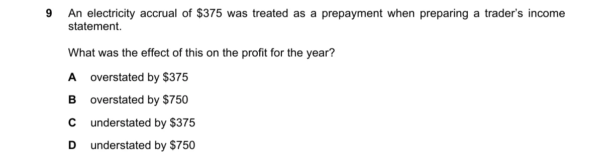 Question 9 from 9706/13/M/J/20