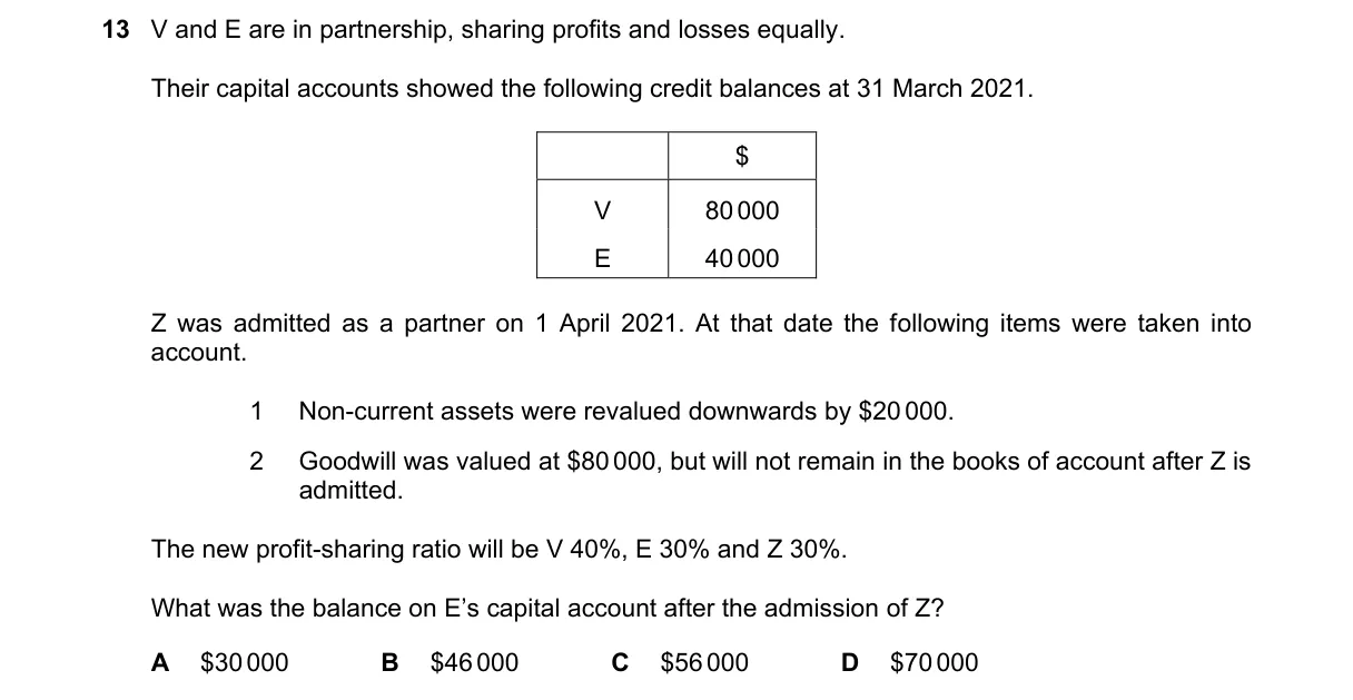 Question 13 from 9706/12/M/J/21