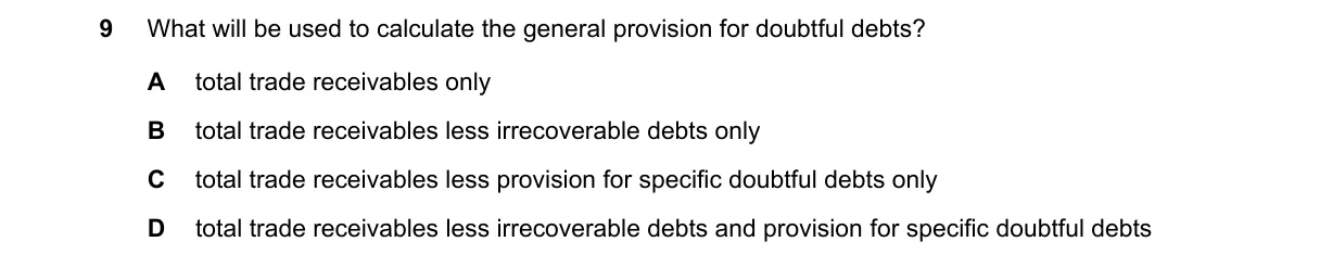 Question 9 from 9706/11/M/J/22