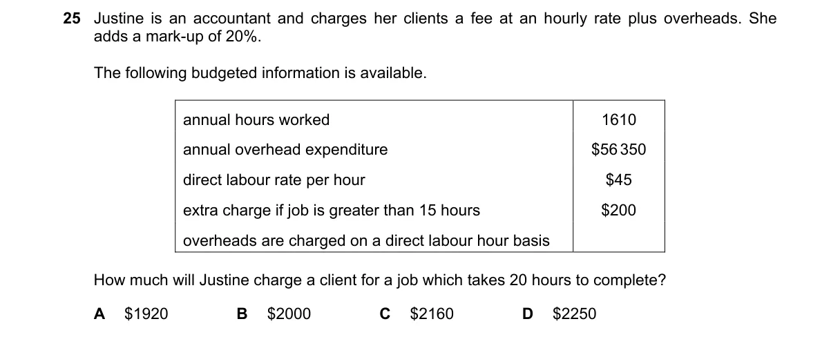 Question 25 from 9706/11/M/J/23